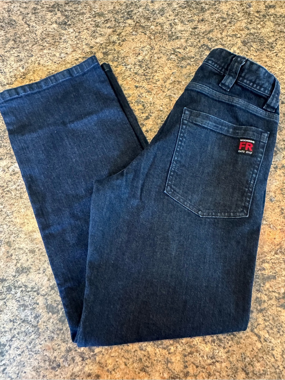 Wolverine FR Jeans Mens 30x30 Blue Flame Resistant Denim Workwear CAT2 Fire